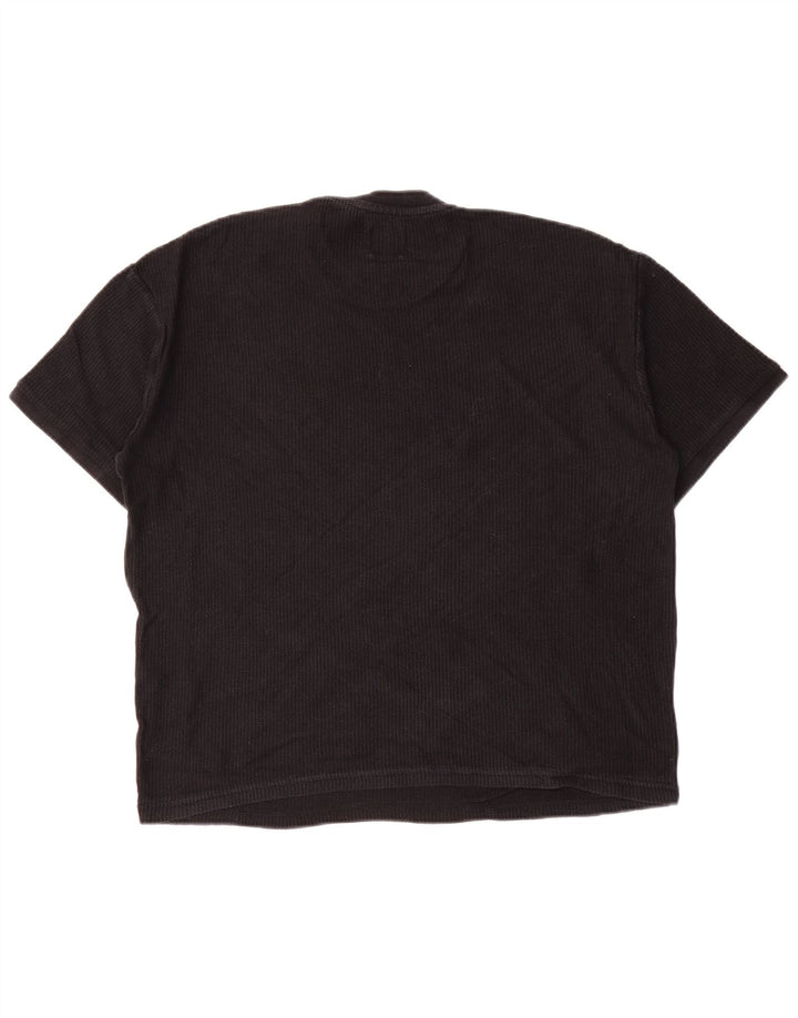 Ανδρικό T-Shirt ZARA Top Μικρό μαύρο βαμβακερό