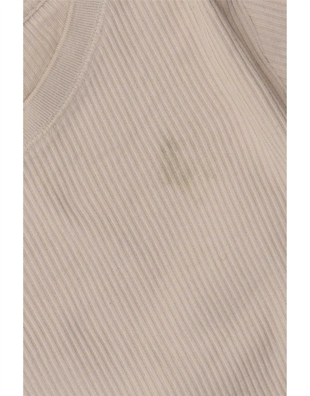 Zara Γυναικείο τοπ μακρυμάνικο UK 14 Medium Beige Πολυεστέρας
