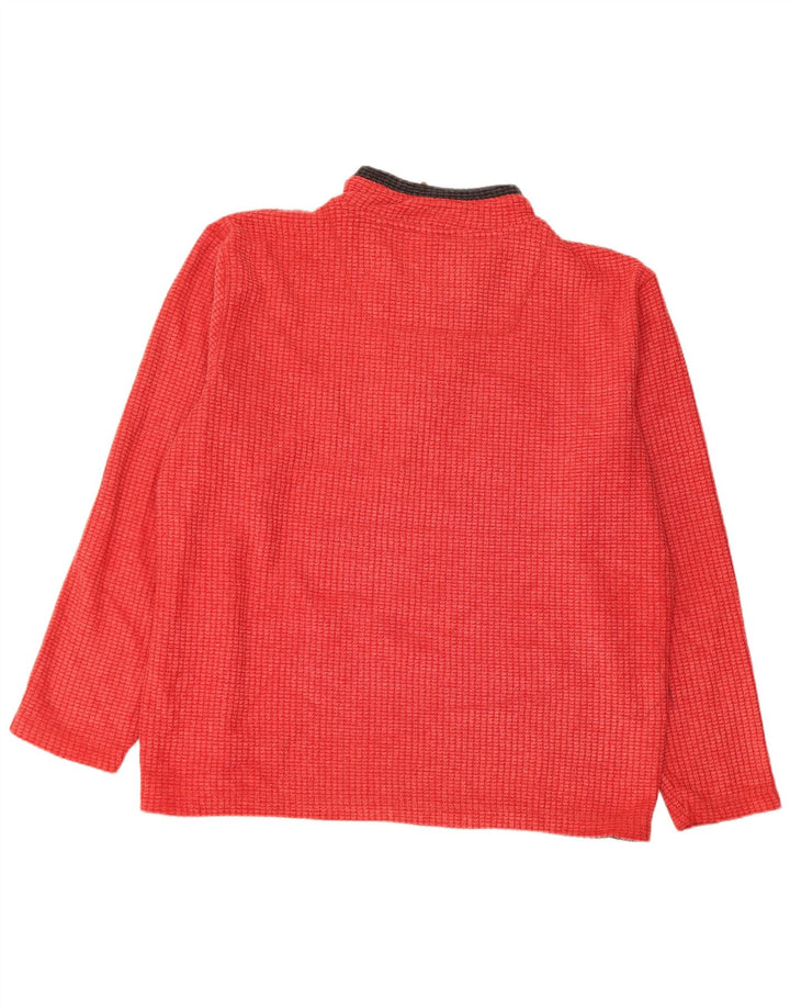 Weird Fish Mens Zip Fleece Jumper 2XL Red Polyester