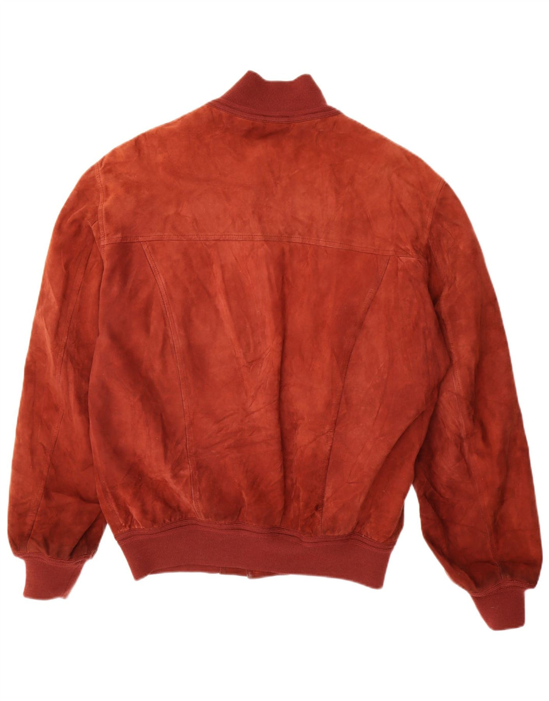 SCHIATTI&CO Mens Suede Bomber Jacket IT 56 3XL Red