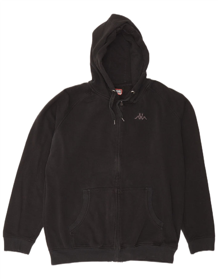 Ανδρικό πουλόβερ Kappa Zip Hoodie 2XL Μαύρο