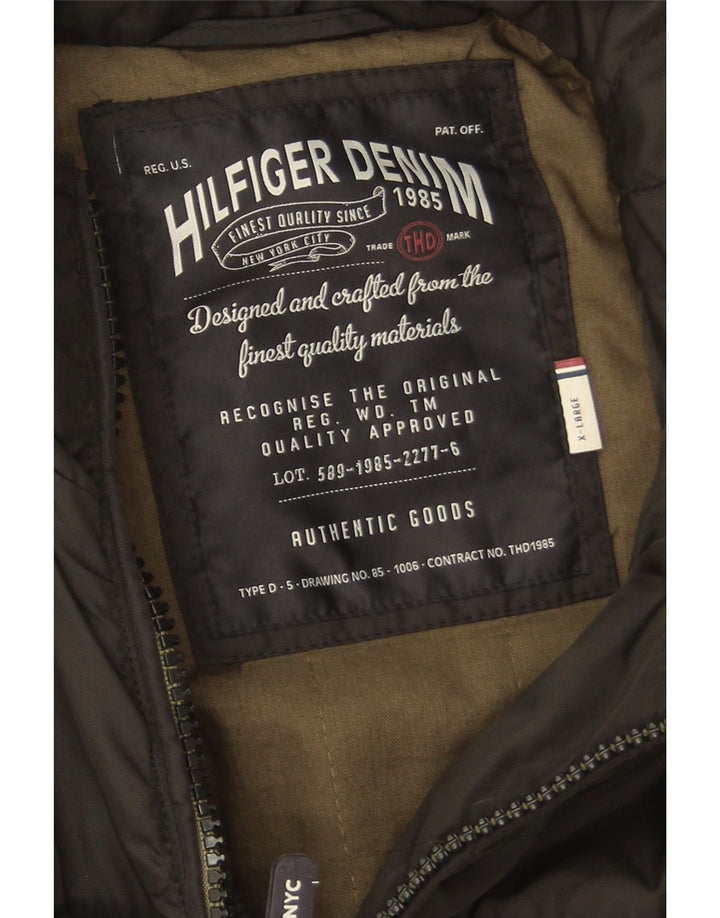 Tommy Hilfiger Mens Utility Jacket UK 42 XL Black Nylon