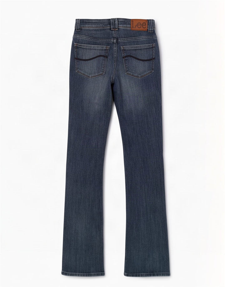Lee Womens Bliss Bootcut Jeans W25 L33 Μπλε βαμβακερό