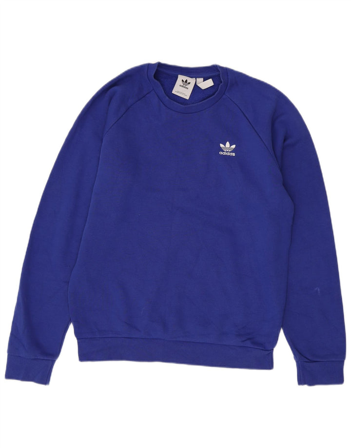 Ανδρικό φούτερ Adidas Jumper Μικρό Μπλε Βαμβακερό