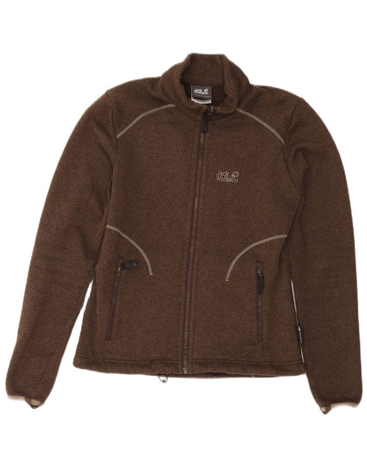 Γυναικεία αθλητική φόρμα JACK WOLFSKIN Top Jacket UK 10 Small Brown Polyester