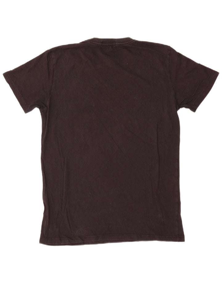 Ανδρικό γραφικό T-Shirt Replay Top Μεσαίο μαύρο βαμβακερό