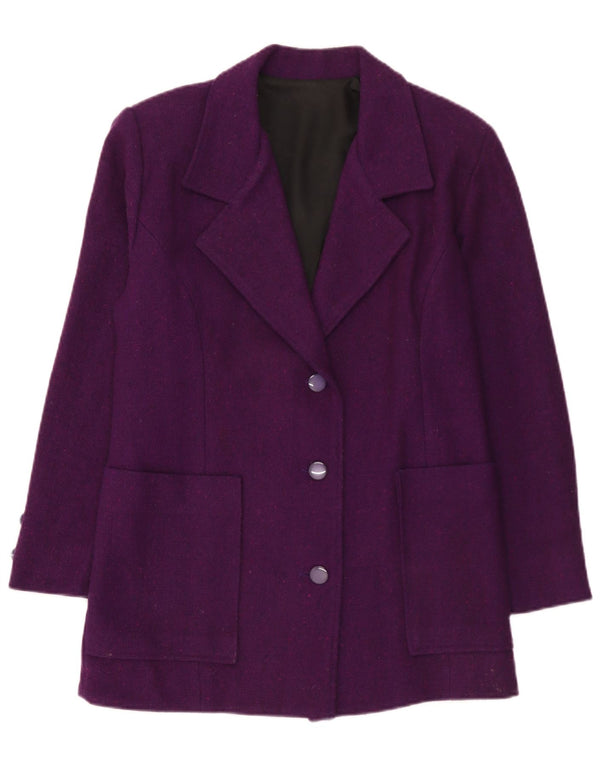 Vintage γυναικείο σακάκι blazer 3 κουμπιών UK 12 Medium Purple