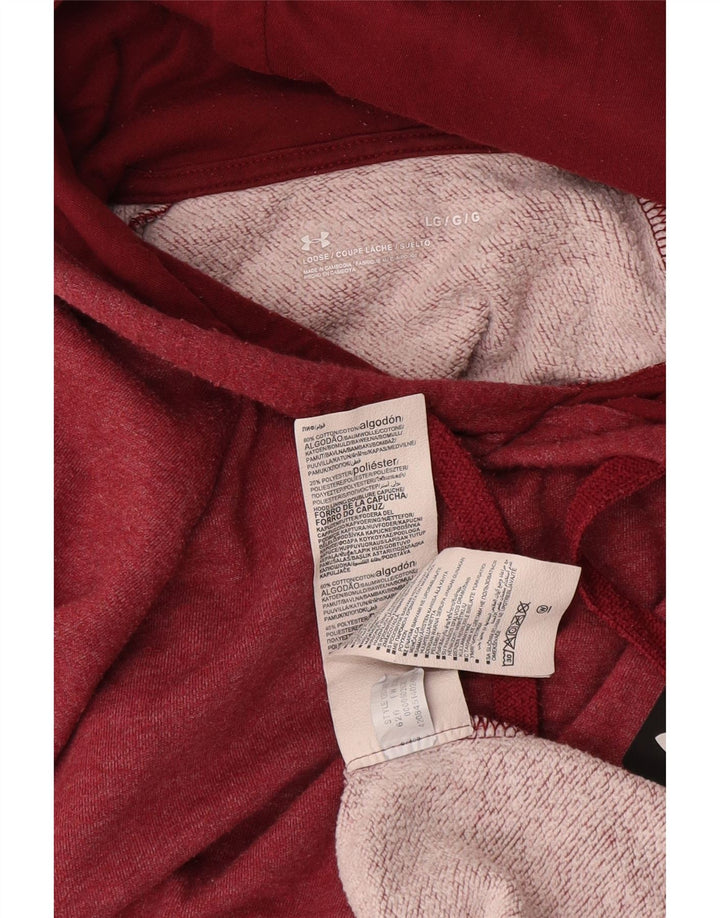 Under Armour Ανδρικό Hoodie Jumper μεγάλο κόκκινο βαμβακερό
