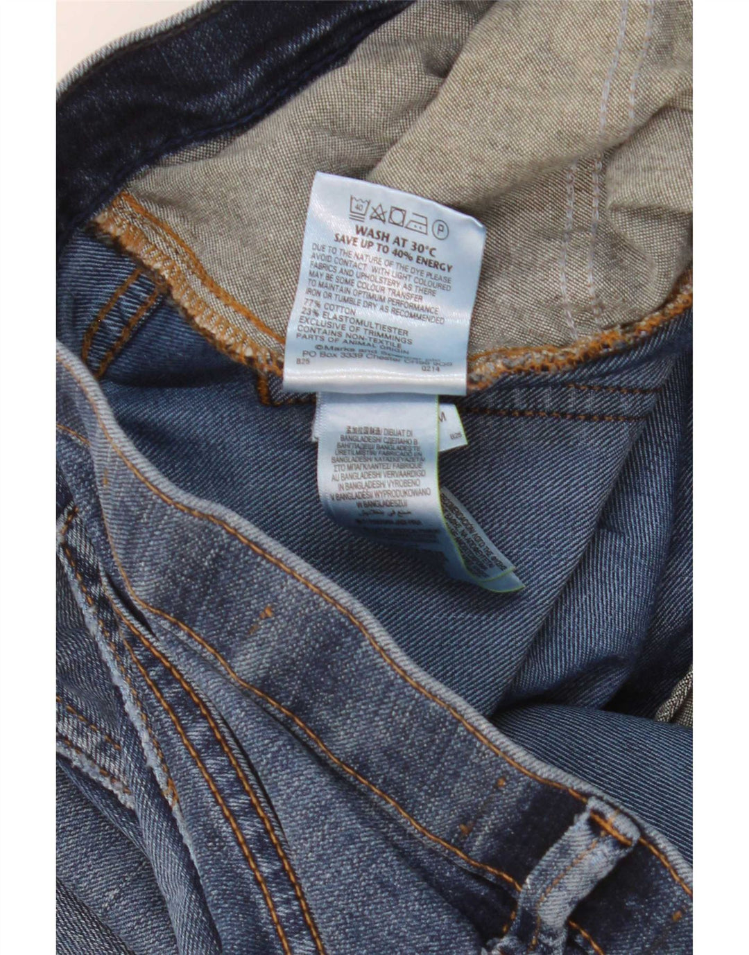 Ανδρικό τζιν ίσιο Marks & Spencer W34 L33 Μπλε βαμβακερό