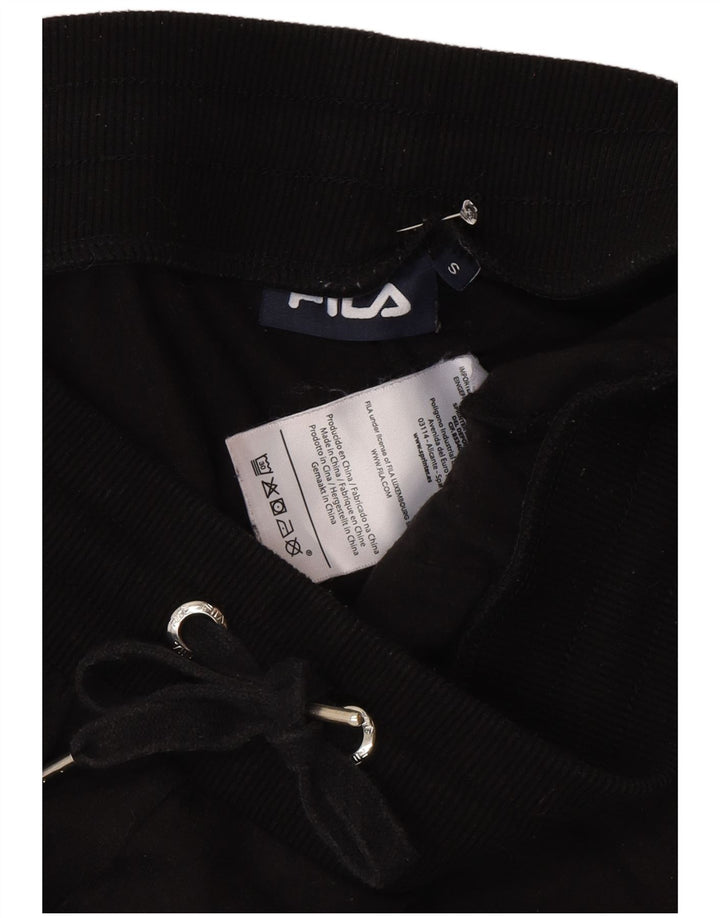 Γυναικεία φόρμα γραφικής Fila Παντελόνι Joggers Μικρό Μαύρο Πολυεστέρα