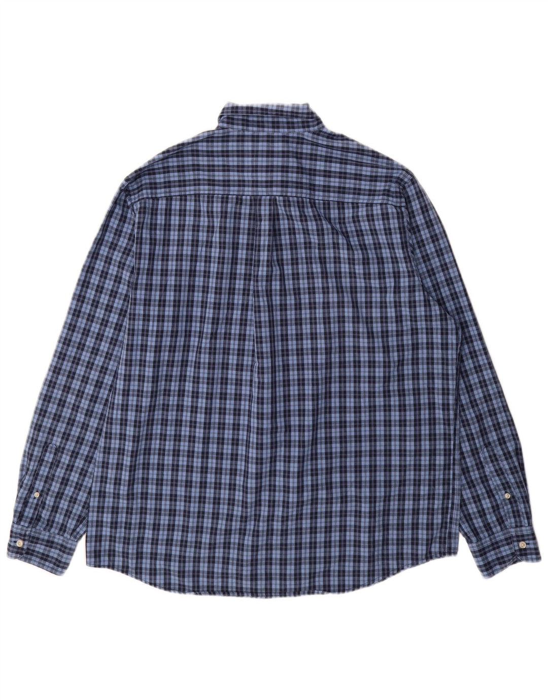 Chaps Ανδρικό πουκάμισο Easy Care XL Blue Check Cotton