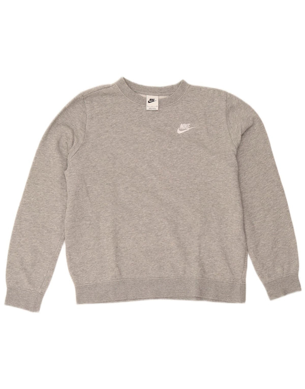 Ανδρικό φούτερ Nike Jumper από μικρό γκρι βαμβακερό χρώμα