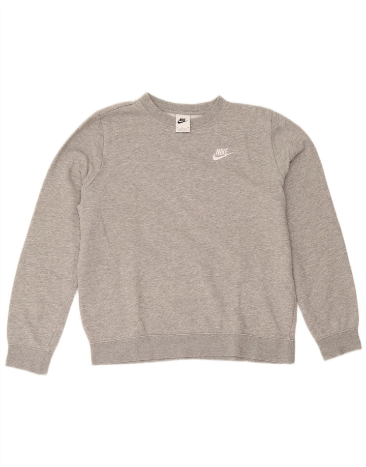 Ανδρικό φούτερ Nike Jumper από μικρό γκρι βαμβακερό χρώμα