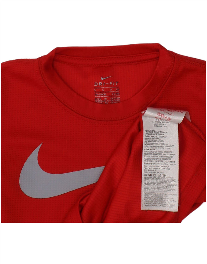 Nike Boys Graphic Top Μακρυμάνικο 4-5 ετών Κόκκινο Πολυεστέρας
