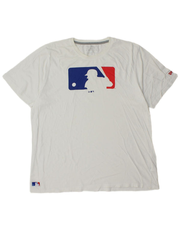 Γνήσιο Merchandise Ανδρικό γραφικό T-Shirt New Era Top 3XL λευκό βαμβακερό