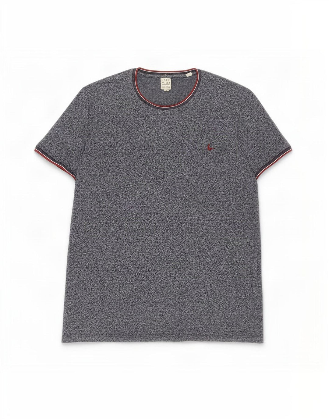 Ανδρικό μπλουζάκι Jack Wills Top από βαμβακερό μεσαίο μπλε ναυτικό