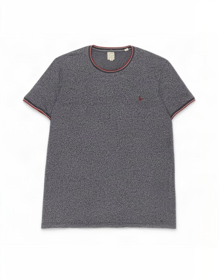 Ανδρικό μπλουζάκι Jack Wills Top από βαμβακερό μεσαίο μπλε ναυτικό