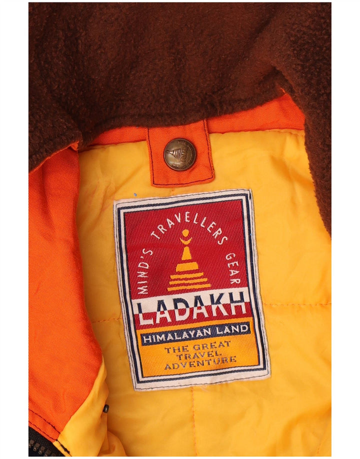 Ανδρικό μπουφάν πουλόβερ σκι με κουκούλα Ladakh UK 42 XL πορτοκαλί χρώματος