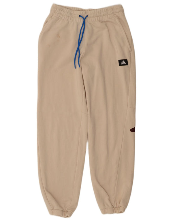 Ανδρική αθλητική φόρμα Adidas Graphic Παντελόνι Joggers Βαμβακερό μεσαίο μπεζ