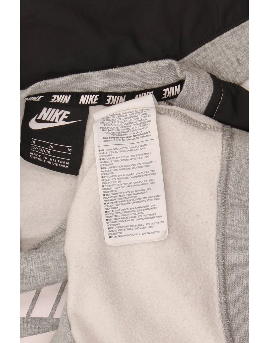 Γραφικό φούτερ NIKE Boys Jumper 10-11 ετών Medium Grey Colourblock