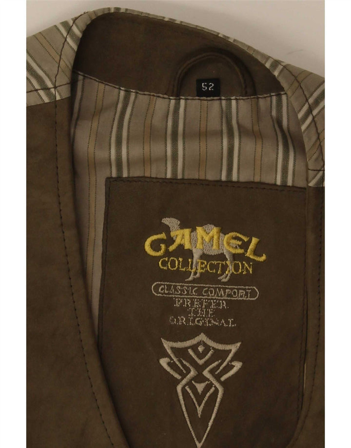Camel Active Ανδρικό Σουέντ Γιλέκο IT 52 Μεγάλο Καφέ
