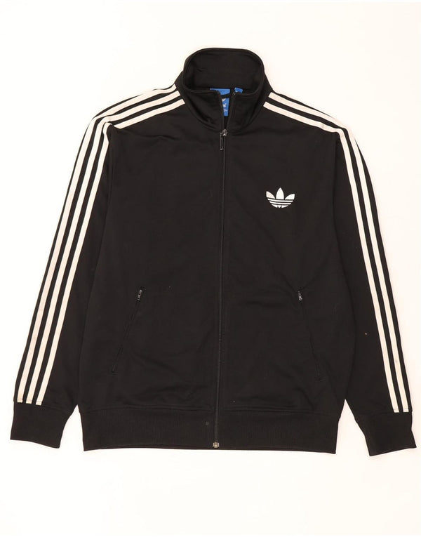Ανδρική αθλητική φόρμα Adidas Top μπουφάν μεγάλο μαύρο πολυεστέρα