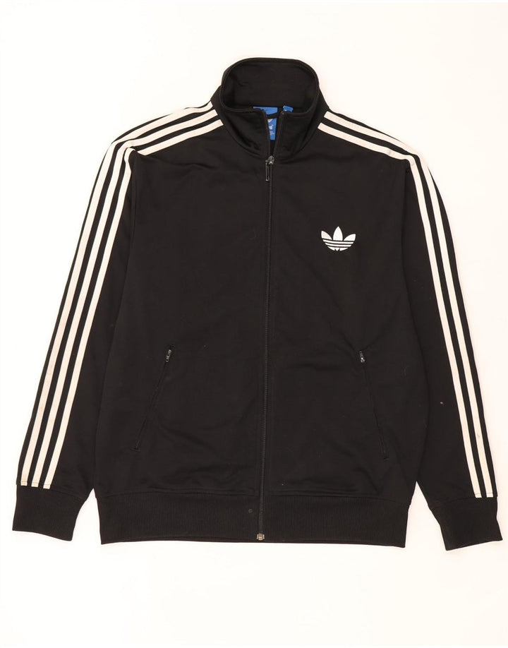 Ανδρική αθλητική φόρμα Adidas Top μπουφάν μεγάλο μαύρο πολυεστέρα