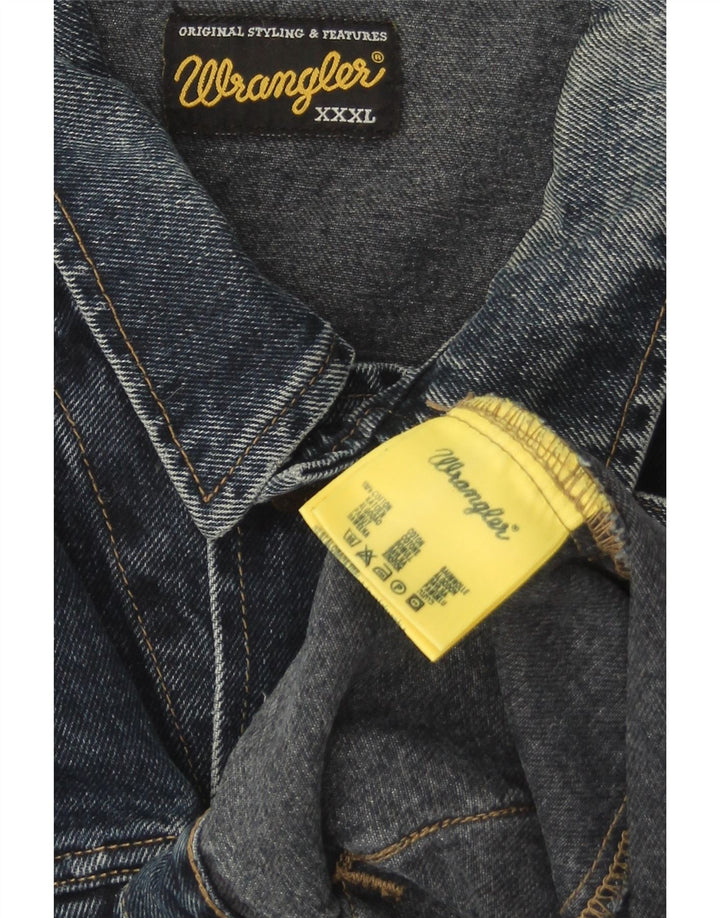 Ανδρικό τζιν μπουφάν Wrangler UK 46 3XL Navy Blue Cotton Classic