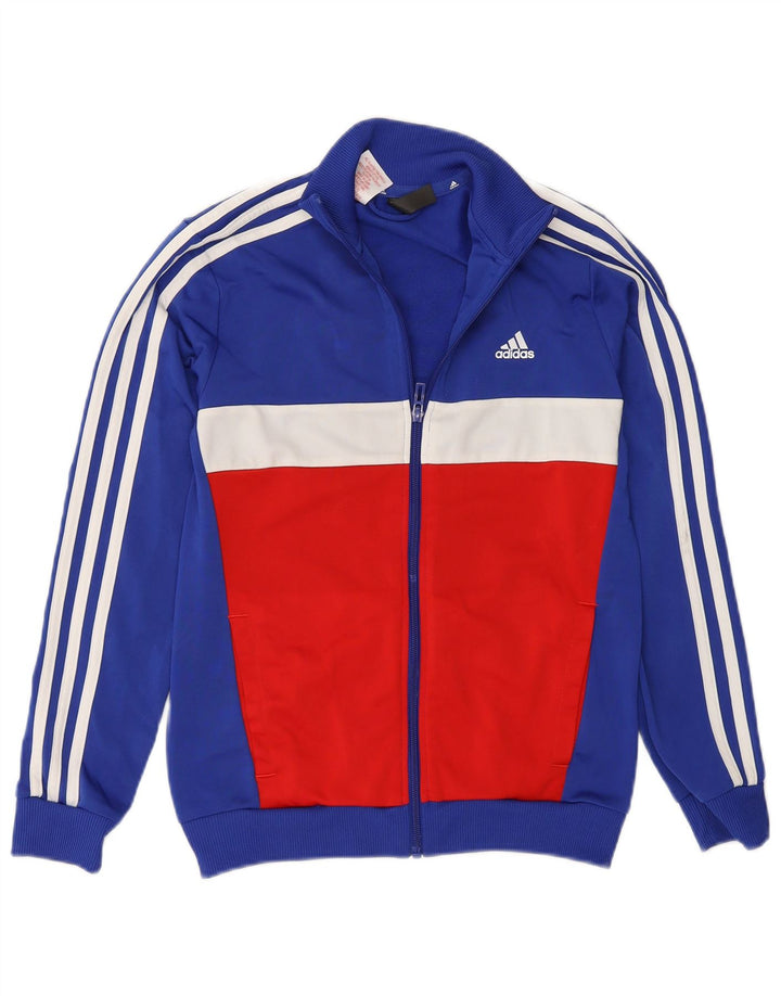 Adidas Boys αθλητική φόρμα Adidas Top Jacket 11-12 Years Blue Colourblock Polyester