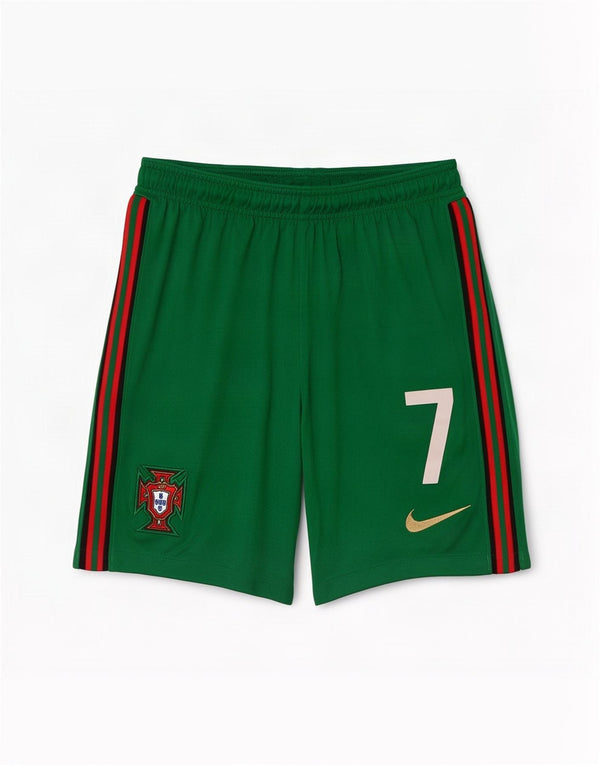Γραφικά αθλητικά σορτς Nike Mens Portugal Team Football Team με μεσαίο πράσινο ριγέ