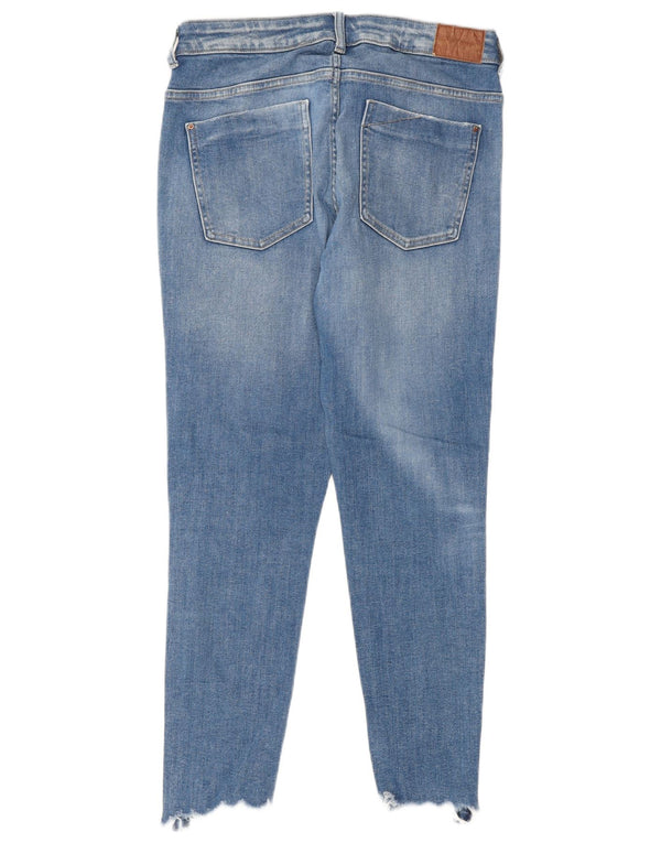Zara Womens Distressed Skinny Jeans EU 42 Large W32 L27 Blue