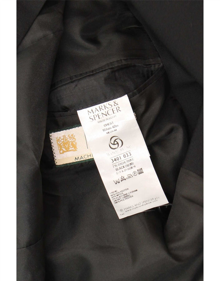 Marks & Spencer Ανδρικό σακάκι με διπλό στήθος UK 42 μεγάλο μαύρο