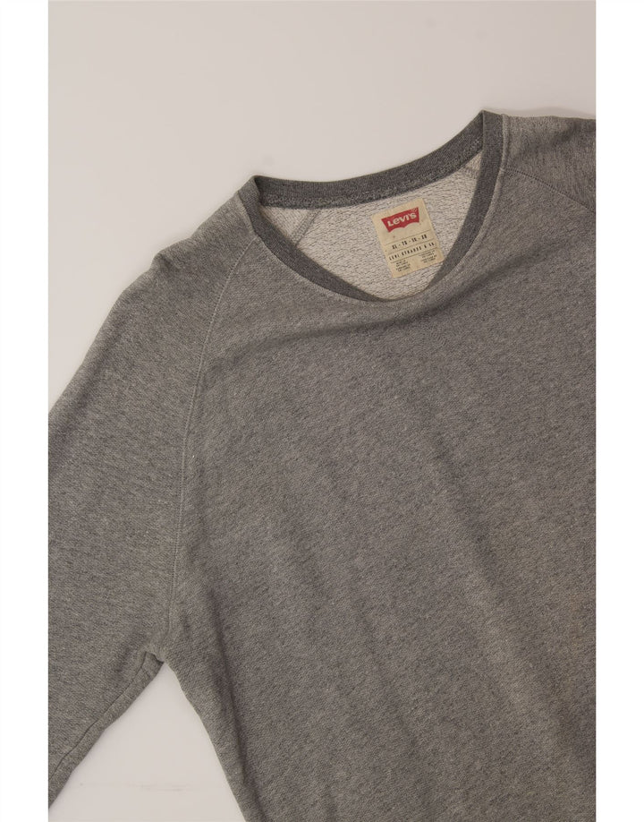 LEVI'S Mens Sweatshirt Jumper XL Grey Cotton Vintage Levi's and Second-Hand Levi's from Messina Hembry 