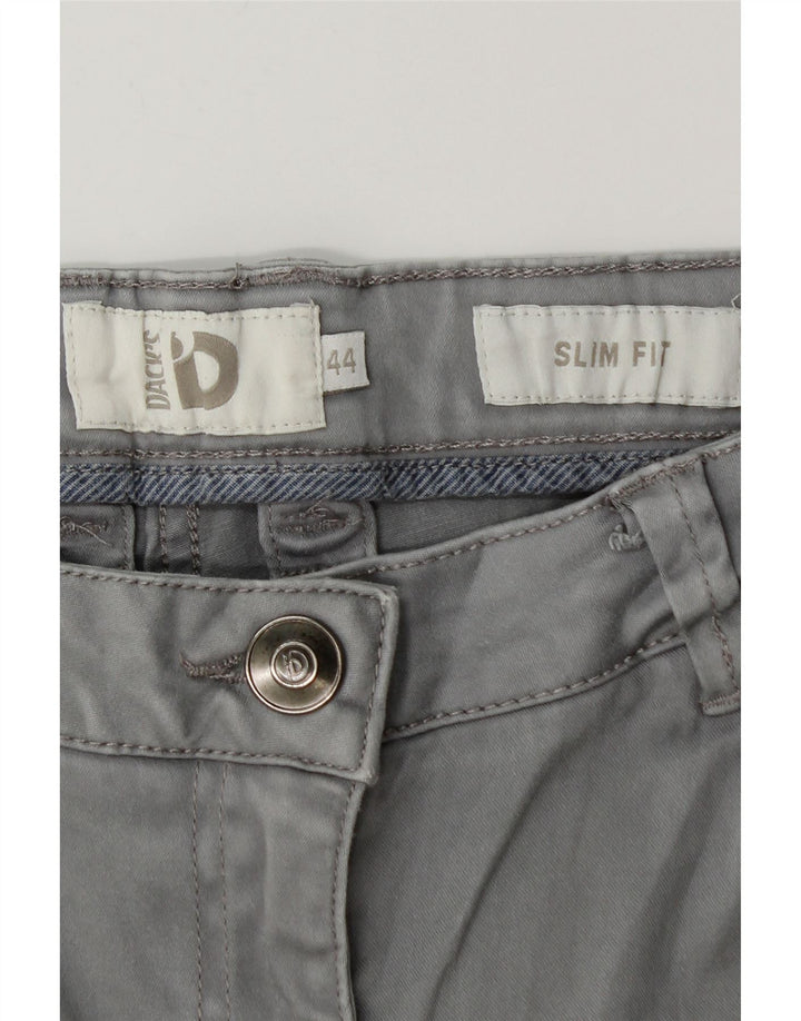 Dack's Womens Slim Fit Casual Παντελόνι IT 44 Medium W28 L30 Γκρι βαμβακερό