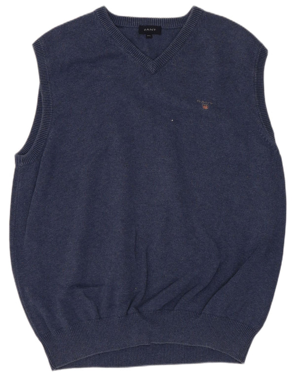 Ανδρικό γιλέκο Gant Tank Top 2XL Navy Blue Cotton