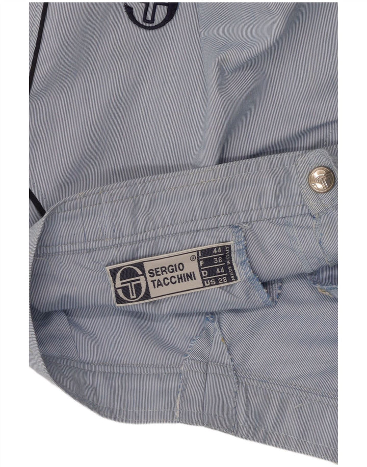 Sergio Tacchini Γυναικείο σορτς Chino W28 με μεσαίο μπλε pinstripe