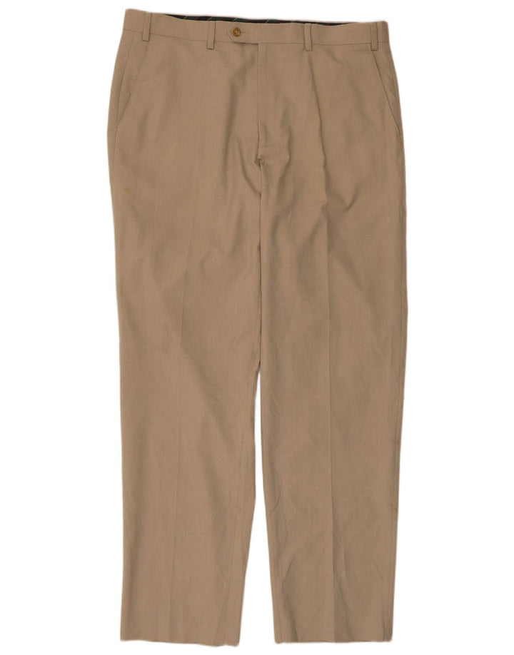 CHAPS Ανδρικό ίσιο παντελόνι W36 L32 Beige Polyester