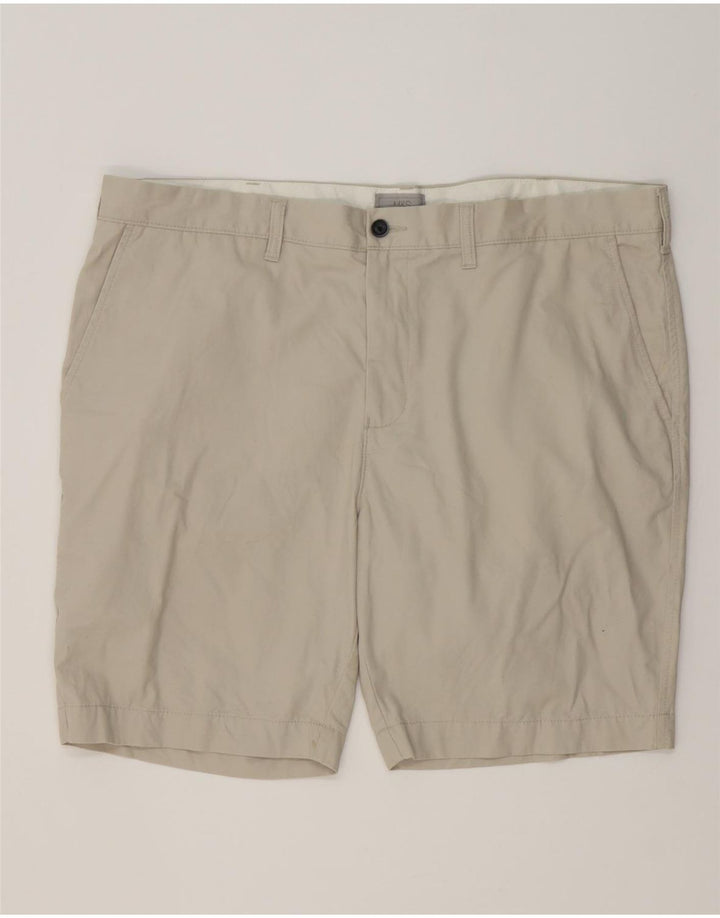MARKS & SPENCER Ανδρικό σορτς Chino W42 2XL Μπεζ βαμβακερό