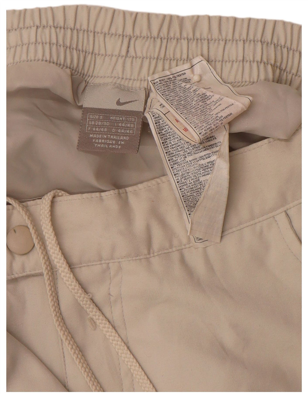 Ανδρικό ίσιο παντελόνι αντιανεμικό NIKE Small W29 L30 Beige Colourblock