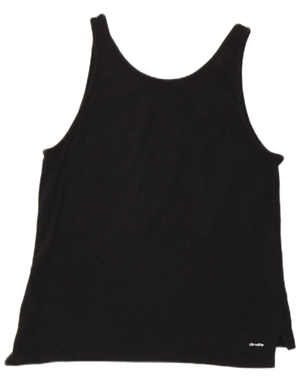 Adidas Womens Climalite Graphic Vest Top UK 8/10 Small Black