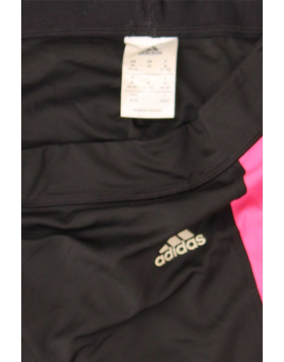 Γυναικεία γραφικά κολάν Adidas UK 12/14 Medium Black Colourblock