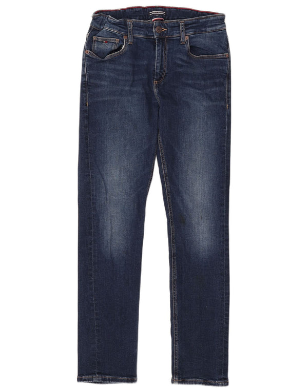 TOMMY HILFIGER Girls Slim Jeans 13-14 ετών W26 L29 Μπλε βαμβακερό