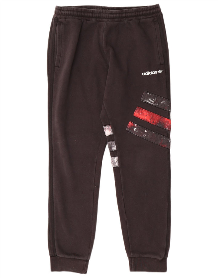 Ανδρική φόρμα ADIDAS Παντελόνι Joggers Μεγάλο Μαύρο Χρώμα Βαμβακερό