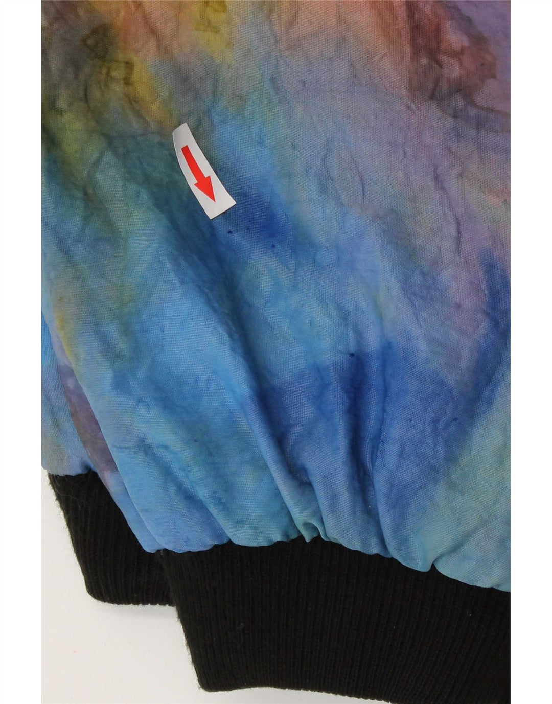 Vintage γυναικείο μπουφάν Bomber IT 42 Medium Πολύχρωμο Tie Dye Polyamide
