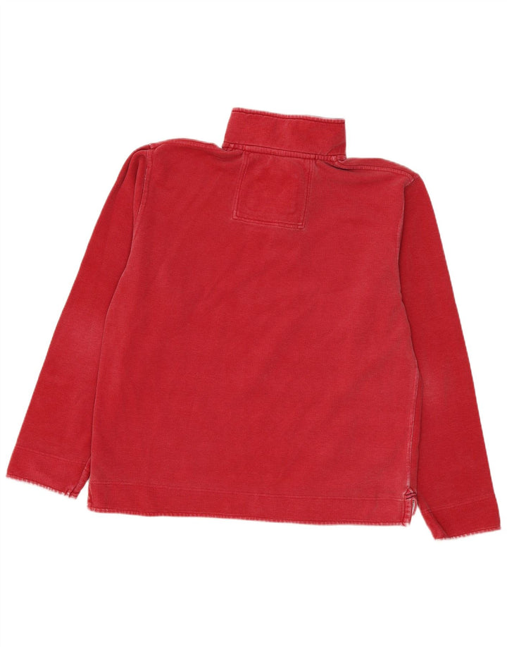 Ανδρικό φούτερ με φερμουάρ Crew Clothing, μεσαίο κόκκινο βαμβακερό