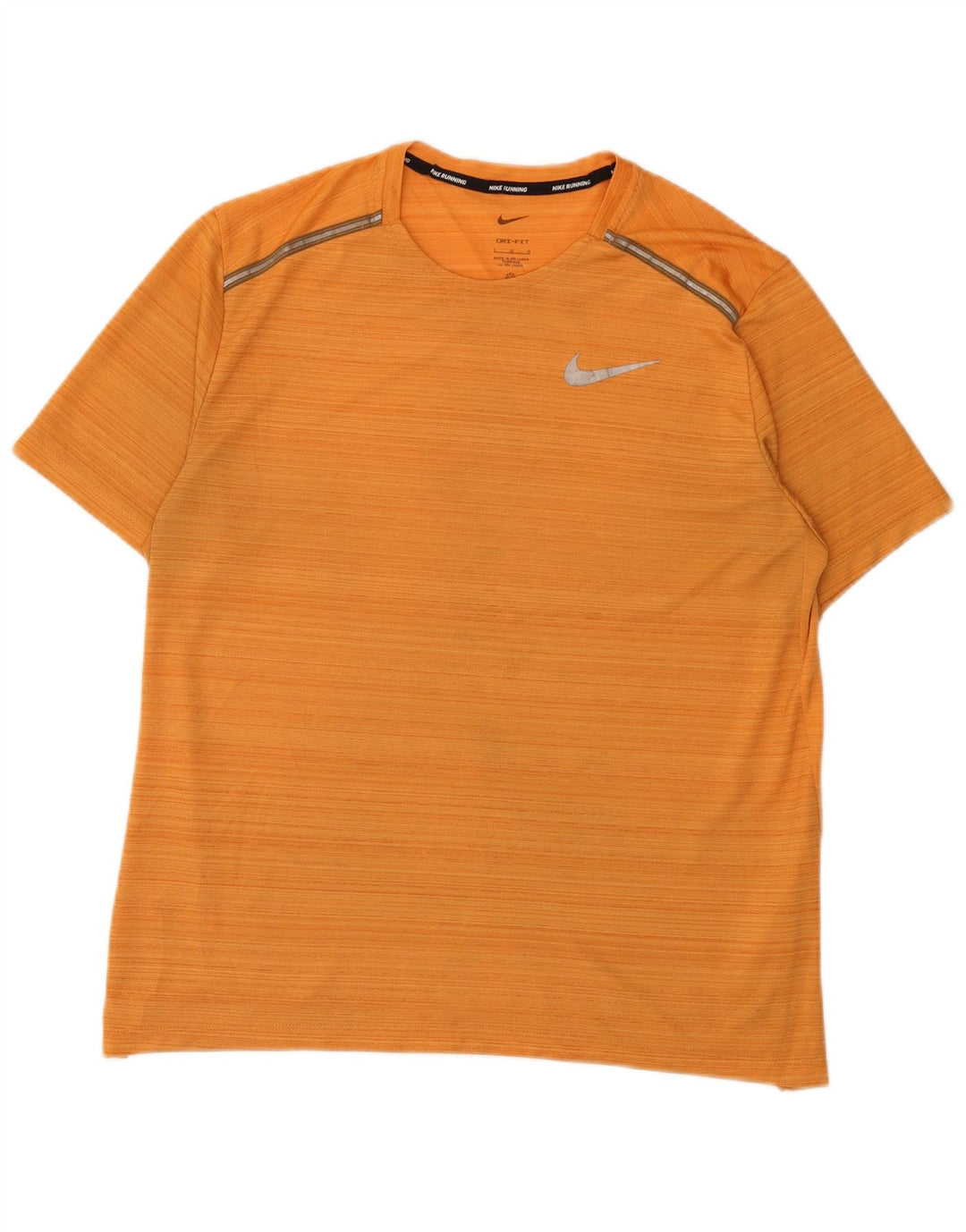 Ανδρικό μπλουζάκι Nike Dri Fit Top μεγάλο πορτοκαλί πολυεστέρας