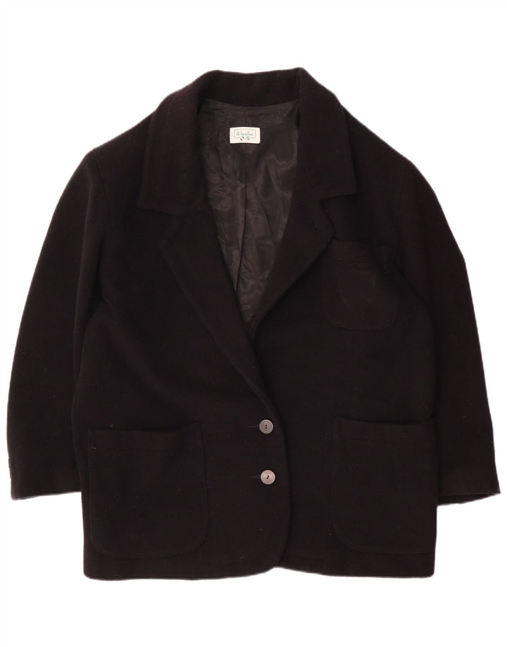 Benetton Γυναικείο Μπουφάν Μπλέιζερ με 2 Κουμπιά IT 42 Medium Navy Blue
