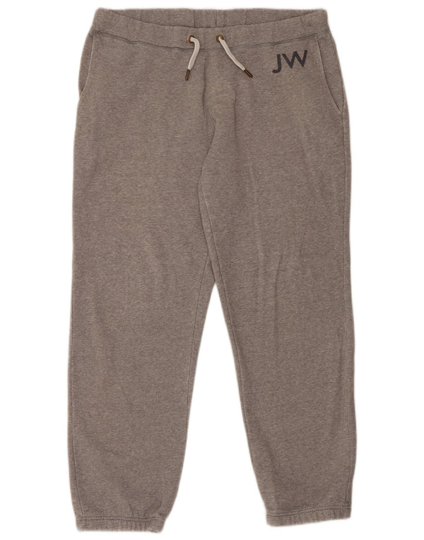 Jack Wills Ανδρική φόρμα αθλητικής φόρμας γραφικά Joggers μεγάλο γκρι βαμβακερό
