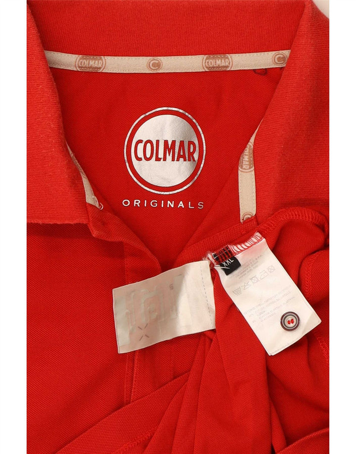 Ανδρικό μπλουζάκι πόλο Colmar 2XL κόκκινο βαμβακερό