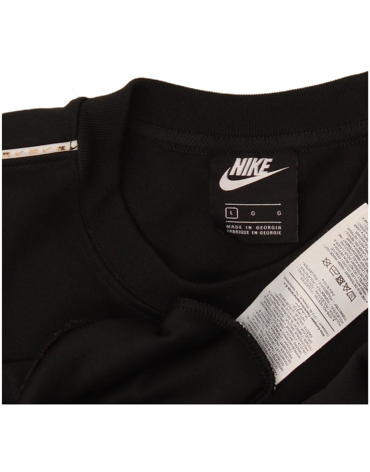 Ανδρικό γραφικό φούτερ Nike με μεγάλο μαύρο πολυεστέρα